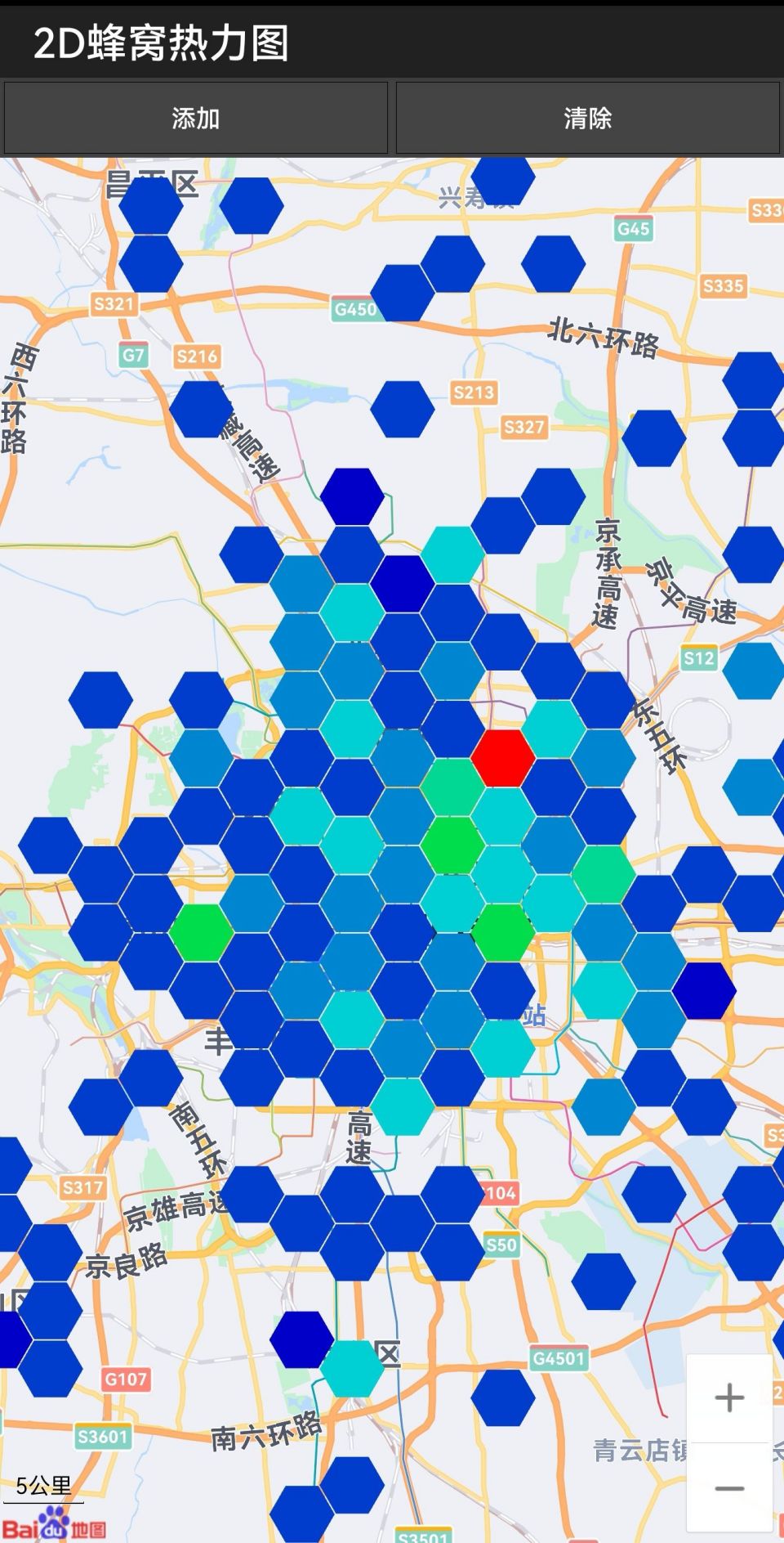 蜂窝热力图
